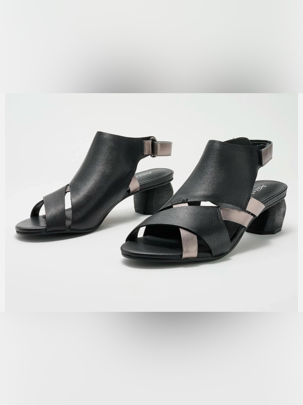 Antelope Alora Leather Slingback Sandals in black